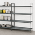 Thumbnail image #3 for Cambro Camshelving Basics Plus 4-Tier Add-On Vented Polymer Shelving Unit, 24 x 60 x 72 Inches, Brushed Graphite