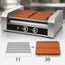 Thumbnail image #3 for Winco Spectrum RollsRight Countertop Hot Dog Roller Grill, 11-Roller, 30 Hot Dog Capacity