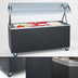 Thumbnail image #3 for Vollrath 2-Series Affordable Portable 3-Pan Ice-Cooled Non-Refrigerated Cold Food Station with Buffet Breath Guard, 46-Inch, Granite Finish