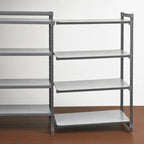 Thumbnail image #3 for Cambro Camshelving® Basics Plus CBA216064S4580 4-Tier Solid Add-On Polymer Shelving Unit, 21 x 60 x 64 Inches, Brushed Graphite