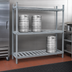 Thumbnail image #3 for Advance Tabco Aluminum Keg Rack with Adjustable Shelves, 93 Inch Wide, 10-Keg Capacity