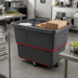 Thumbnail image #3 for Rubbermaid Commercial Heavy-Duty Open-Top Utility Truck, 8 Cu. Ft., 700 lb Capacity, Gray