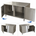 Thumbnail image #3 for BK Resources Dual-Access Stainless Steel Chef Table Cabinet Base with Locking Hinged Doors, 24 x 24 Inches