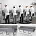 Thumbnail image #3 for Advance Tabco Wall-Mounted Multiwash Hand Sink, 100 Inch Wide, 5 Faucet Hole Sets, 304 Stainless Steel