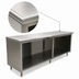 Thumbnail image #3 for Advance Tabco Special Value Series 120-Inch x 24-Inch Economy Stainless Steel Open Base Work Table, Flat Top