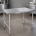 Thumbnail image #3 for John Boos Stallion 60-Inch x 36-Inch Stainless Steel Flat Top Work Table with Safety Edge