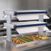 Thumbnail image #3 for Hatco Glo-Ray Designer Dual Unlighted Infrared Strip Heater, 69-1/2-Inch Wide, 6-Inch Spacing, High Wattage, Aluminum, 14-Inch Stands