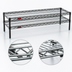 Thumbnail image #3 for Eagle QuadTruss 2-Tier Chrome Front Case Merchandise Wire Shelving Unit, 54 x 14 x 14 Inches