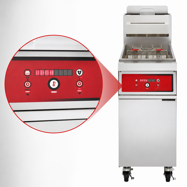 Product image #4 for Vulcan PowerFry3 15-1/2-Inch Freestanding Gas Fryer with Digital Controls and KleenScreen PLUS Filtration, 45-50 lb. Capacity