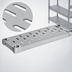 Thumbnail image #4 for Eagle Group Quik-Set 42 x 24 Inch Louvered Shelf, 16-Gauge Galvanized Steel, Gray Epoxy Finish