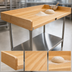 Thumbnail image #3 for Advance Tabco 96-Inch x 30-Inch Bakers' Table with 1-3/4-Inch Wood Top and Stainless Steel Open Base