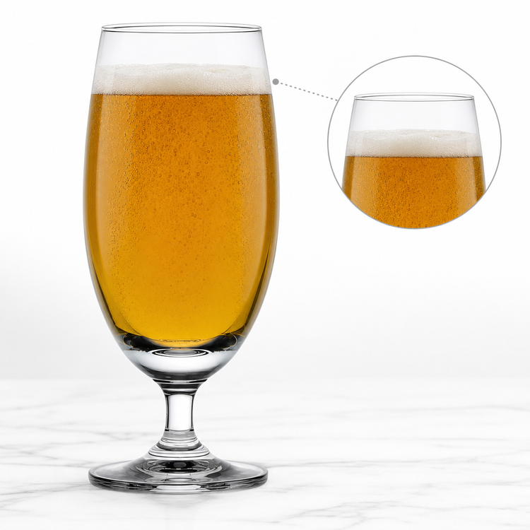 Product image #3 for Ocean Classic 14 oz Clear Glass Stemmed Beer Goblet / Schooner
