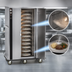 Thumbnail image #4 for FWE P-144-XL P-Series Mobile Heated Banquet Cart, 120-144 Covered Plates, Stainless Steel