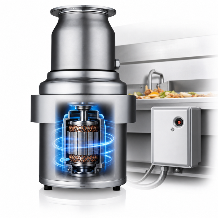 Product image #3 for InSinkErator SS-1000™ 10 HP Complete Trough Mount Food Waste Disposer Package with CC-202 Control Center