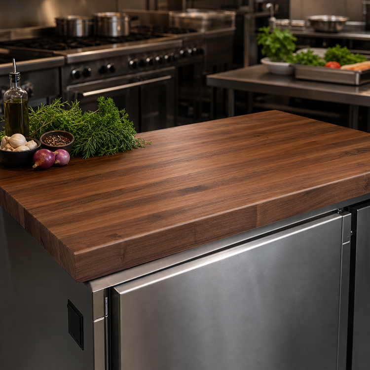 Product image #3 for John Boos Boos Block 48-Inch x 25-Inch American Black Walnut Edge Grain Kitchen Countertop