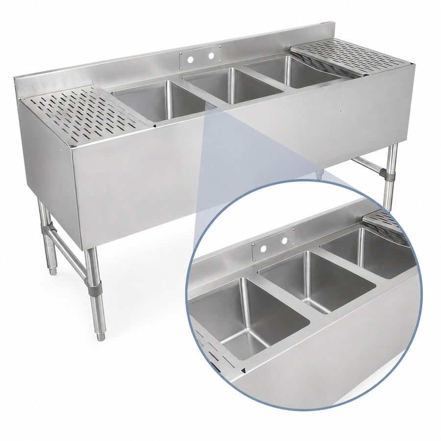 Three Compartment Sink