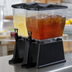 Thumbnail image #4 for Trimline Premium 6-Gallon Rectangular Double-Bowl Drink Dispenser, Clear Polycarbonate with Black Base