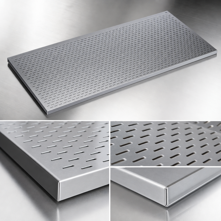 Product image #3 for Krowne Royal Series 24" x 48" Stainless Steel Perforated Drainboard Insert