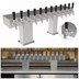 Thumbnail image #3 for Perlick 8-Faucet Air-Cooled Bridge Tee Draft Beer Tower