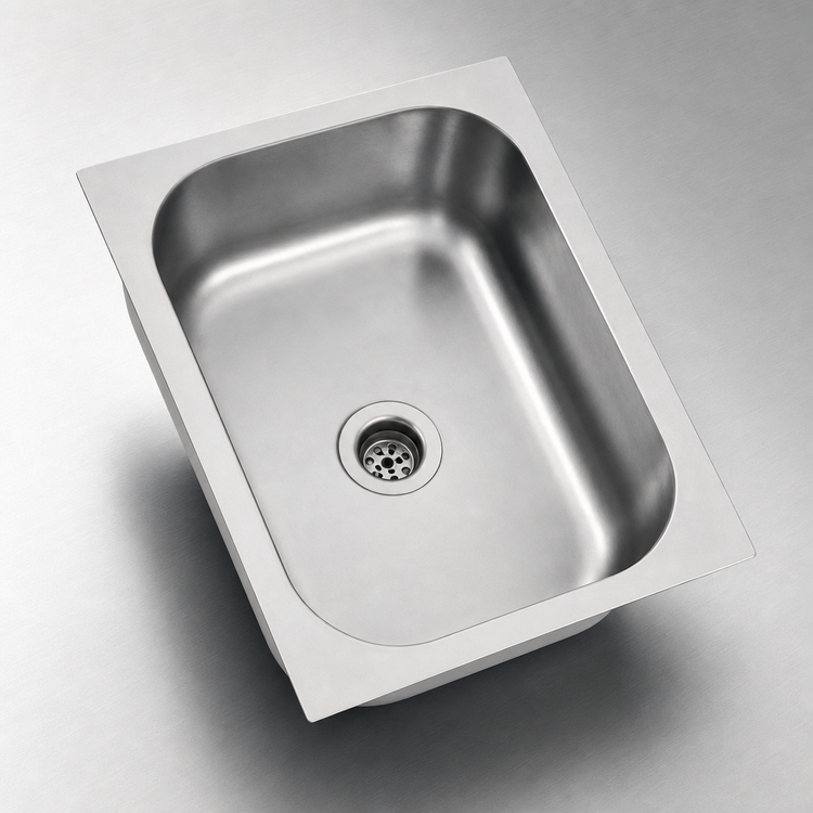 Product image #3 for Eagle Group Seamless Welded-In One-Compartment Sink, 12 x 14 x 9-1/2 Inch Bowl