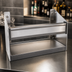 Thumbnail image #3 for Glastender 12-Inch Single Stainless Steel Speed Rail with PVC Sound-Deadening Covers