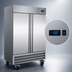Thumbnail image #3 for Serv-Ware 2-Door 35 Cu. Ft. Bottom-Mounted Reach-In Freezer, Stainless Steel, 115V