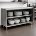 Thumbnail image #3 for Spec-Master Open Front Stainless Steel Plate Cabinet, 144-Inch W x 18-Inch D