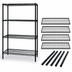 Thumbnail image #3 for Quantum 4-Shelf Black Epoxy Stationary Wire Shelving Starter Kit, 48