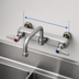Thumbnail image #3 for T&S Brass B-1125-XS 8-Inch Center Wall-Mount Workboard Faucet with 6-Inch Swing Nozzle