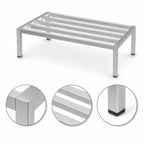 Thumbnail image #3 for Channel Manufacturing ED2424 Aluminum Tubular Dunnage Rack, 24 x 24 x 12 Inches, 2,200 lb Capacity