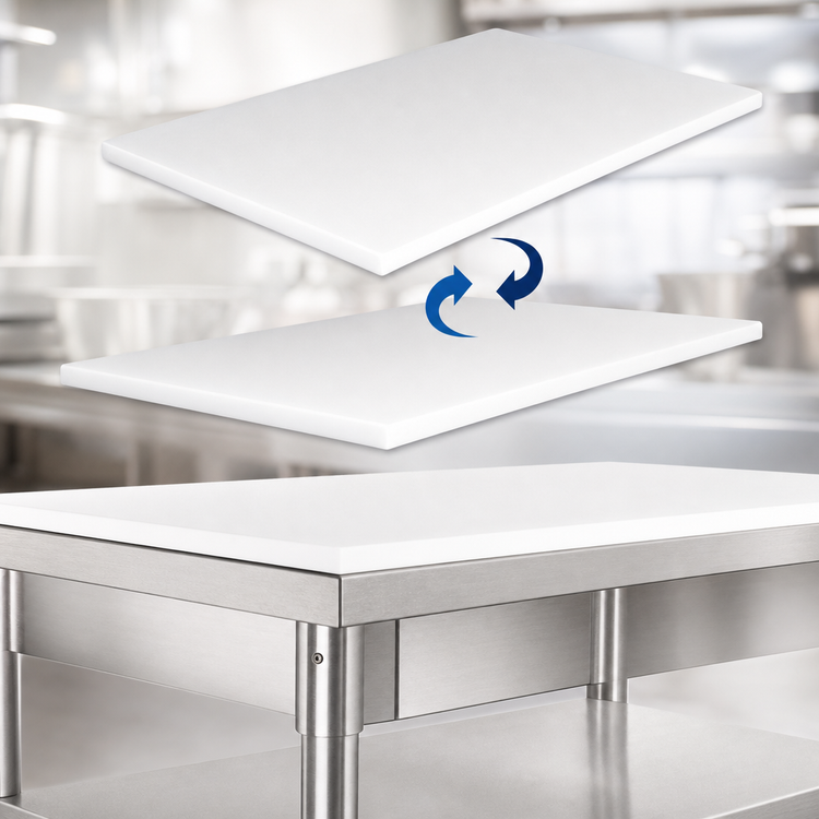 Product image #3 for John Boos 84-Inch x 36-Inch Reversible Poly Replacement Work Table Top