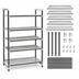 Thumbnail image #3 for Cambro Camshelving Elements XTRA 5-Tier Stationary Starter Polymer Shelving Unit, 18 x 36 x 84 Inches, Speckled Gray