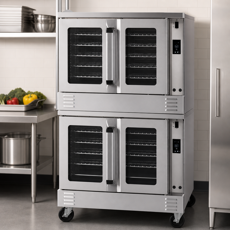 Product image #3 for Southbend Platinum Full-Size Double-Stack Electric Convection Oven, Standard Depth, Touch Controls