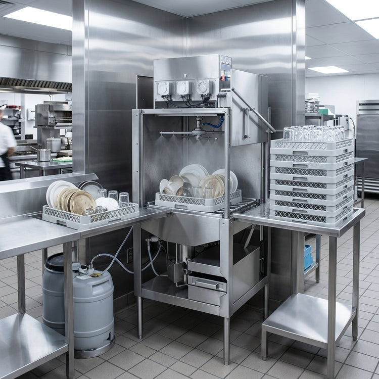 Product image #2 for American Dish Service L-3DWC-S Door Type Low-Temperature Chemical Sanitizing Corner Dishwasher