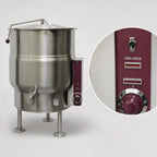 Thumbnail image #3 for Crown EL-60 60 Gallon Electric Stationary Kettle with 2/3 Jacket