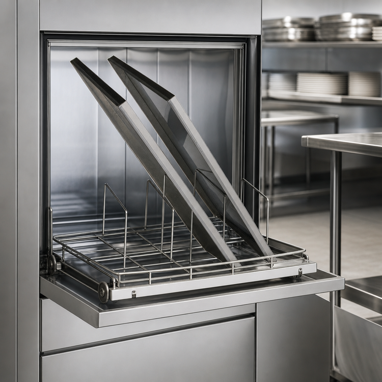 Product image #3 for Lamber Full-Size Stainless Steel Baking Pan Rack for P700 Dishwasher