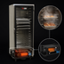 Thumbnail image #3 for hotLOGIX HL2-14 3/4 Height Humidified Heated Holding Cabinet / Heater Proofer