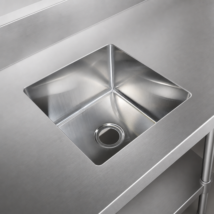 Product image #3 for John Boos Weld-In Undermount Single-Compartment Stainless Steel Sink