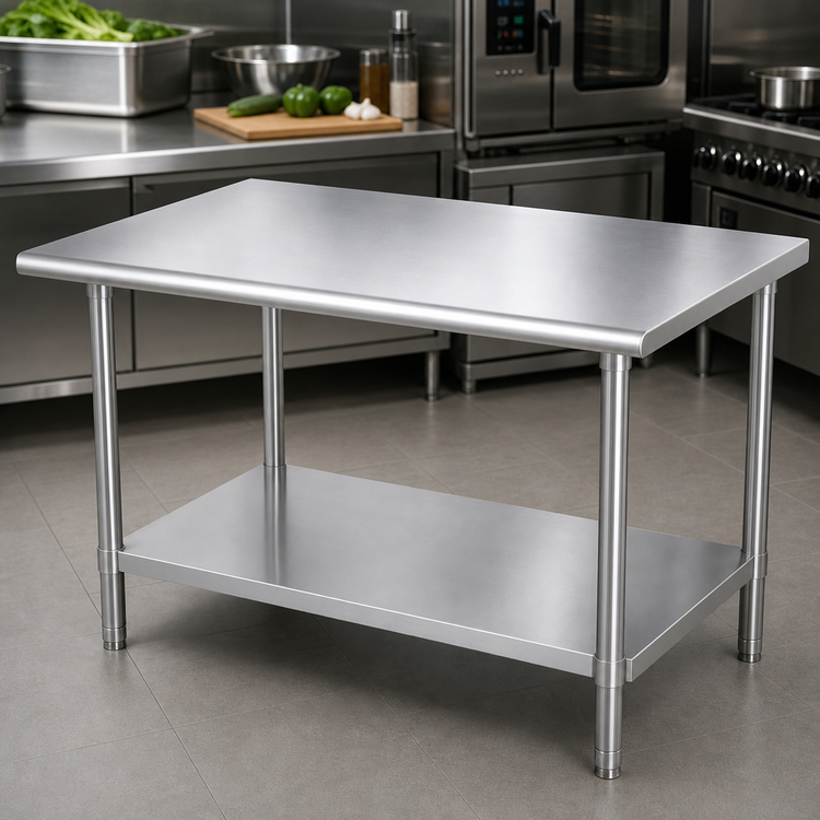 Product image #3 for Sapphire Manufacturing 72-Inch x 18-Inch Stainless Steel Work Table with Adjustable Undershelf