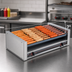 Thumbnail image #3 for Roll-A-Grill Wide Slanted Hot Dog Roller Grill with 10 Chrome Rollers, 45-Hot-Dog Capacity