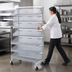Thumbnail image #3 for Quantum Mobile Single-Sided Partition Wall Starter Unit with Baskets, 36 x 26 x 74 Inches, White/Chrome Finish