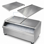 Thumbnail image #3 for Klinger's Trading MIB3621COVER Mobile Ice Bin Cover, 18-Gauge 304 Stainless Steel, 21"W x 36"D, Fits MIB3621