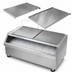 Thumbnail image #3 for Klinger's Trading 18-Gauge 304 Stainless Steel Mobile Ice Bin Cover for MIB3621