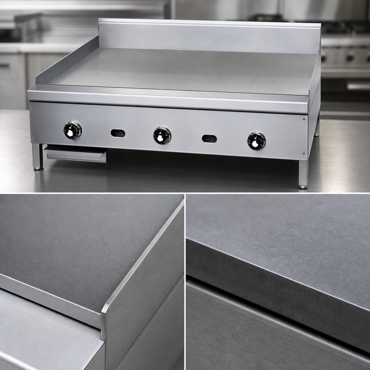 Product image #3 for Supreme JGM-2484-F 84" Floor Model Gas Griddle with Manual Controls