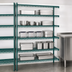 Thumbnail image #3 for Eagle Group Valu-Gard 5-Tier Add-On Wire Shelving Unit with QuadTruss Shelves, 36 x 18 x 74 Inches, Green Epoxy