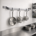 Thumbnail image #3 for Eagle Group 108-Inch Single Bar Wall-Mount Aluminum Pot Rack