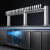 Thumbnail image #3 for Metropolis M 24-Faucet Countertop Glycol-Cooled Draft Beer Tower, 84-Inch Wide, Polished Stainless Steel