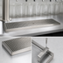 Thumbnail image #3 for Micro Matic 18-Gauge Stainless Steel Surface Mount Drip Tray Trough, 18 x 8 Inches