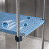 Thumbnail image #3 for QuadPLUS 48 Inch x 24 Inch Blue Louvered Polymer Shelf Mat with Chrome Wire Frame and MICROGARD Protection