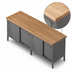 Thumbnail image #3 for John Boos 108-Inch x 24-Inch Enclosed Base Wood Top Work Table with Sliding Doors, 1-3/4-Inch Maple Top